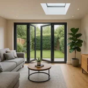 Living room with garden view