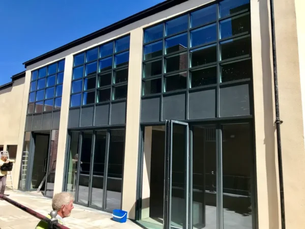 indus aluminium curtain wall glazing tall commercial building facade